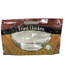 Anti Fog Roasted Chicken Bag Clear Window Fried Chicken Packaging Bags Plastic Bag with Handle